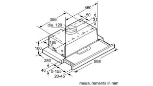 1 Máy Hút Mùi Âm Tủ Bosch HMH DHI623GSG Series 4