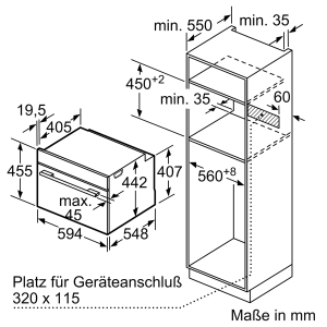 2 43 Lò hấp Bosch CDG634AB0 Serie 8 (đen) 38L