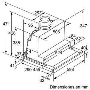 2.BOSCH DFS067K51 Máy hút mùi âm tủ Bosch DFS067K51 60cm