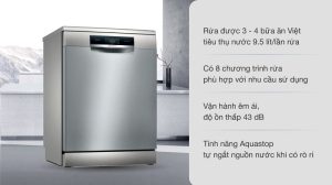3.Bosch HMH.SMS8YCI01E MÁY RỬA BÁT ĐỘC LẬP BOSCH HMH.SMS8YCI01E SERIES 8 SẤY ZEOLITH MADE IN GERMANY