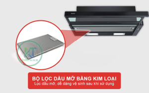 6 MÁY HÚT MÙI ÂM TỦ BOSCH DFT93CA61B NGANG 90CM