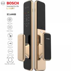 6000 1037 1 Khóa Cửa Vân Tay Nhận Diện Gương Mặt BOSCH EL600B Gold