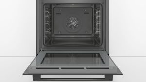 HBA533BB0 1x1200x1200x4 LÒ NƯỚNG BOSCH HBS534BB0B NHẬP KHẨU BALAN MỚI NHẤT 2022 TẶNG QUÀ KM - Serie 4 - Sang trọng với mặt kính đen