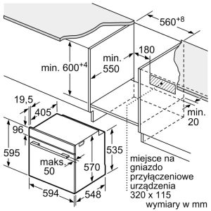 HBA534EB0 5x1200x1200x4 LÒ NƯỚNG ÂM TỦ BOSCH HMH HBA534BS0A SERIES 4