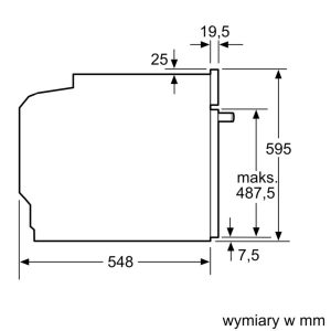 HBA534EB0 6x1200x1200x4 LÒ NƯỚNG ÂM TỦ BOSCH HMH HBA534BS0A SERIES 4