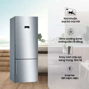 KGN56XI40J 2 TỦ LẠNH 2 CÁNH BOSCH KGN56XI40J SERIE 4 505 LÍT