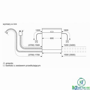anh thumnail cua may rua bat sms57e28e 6 MÁY RỬA BÁT ĐỘC LẬP BOSCH SMS57E28EU SERIE 4 14 BỘ