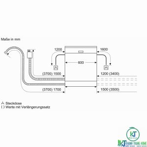anh2 may rua bat bosch smi46ks01e MÁY RỬA BÁT BÁN ÂM BOSCH SMI46KS01E SERIE 4 13 BỘ