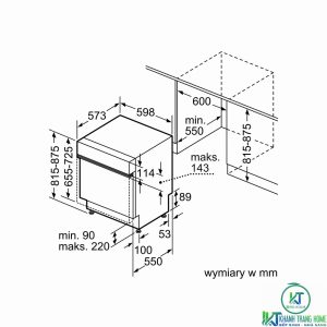 anh8 may rua bat bosch sms46mi07e MÁY RỬA BÁT BOSCH ĐỘC LẬP SMS46MI07E SERIE 4 14 BỘ