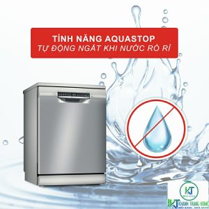 aquastop may rua chen bosch sms4hti45e MÁY RỬA BÁT ĐỘC LẬP BOSCH SMS4HTI45E SERIE 4 12 BỘ