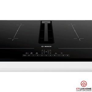 bang dieu khien truc quan bep tu bosch pvq731f15e BẾP TỪ KẾT HỢP HÚT MÙI BOSCH PVQ731F15E SERIE 6 BỐN VÙNG NẤU