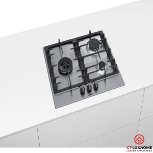 bep gas pcc6a5b90 6 BẾP GAS BOSCH SERIE 6 PCC6A5B90 3 VÙNG NẤU THÉP KHÔNG GỈ
