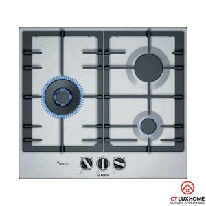 BẾP GAS BOSCH SERIE 6 PCC6A5B90 3 VÙNG NẤU THÉP KHÔNG GỈ