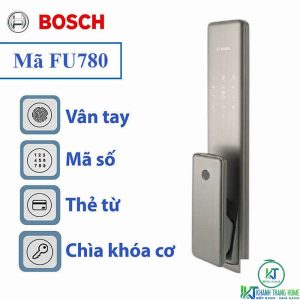 cach mo khoa van tay bosch fu780 KHÓA ĐIỆN TỬ BOSCH FU780 FUSION SMART LOCK - Màu sắc: Đen