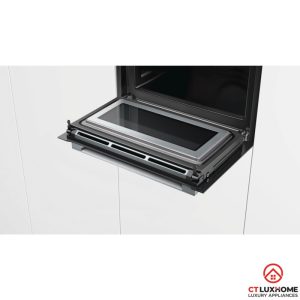 cua lo vi song bosch cmg633bs1b LÒ VI SÓNG CÓ NƯỚNG BOSCH CMG633BS1B ÂM TỦ SERIE 8 45L