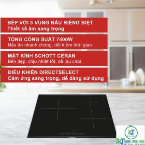 dac diem bep tu bosch pij675fc1e BẾP TỪ BOSCH SERIE 6 PIJ675FC1E 3 VÙNG NẤU 7400W