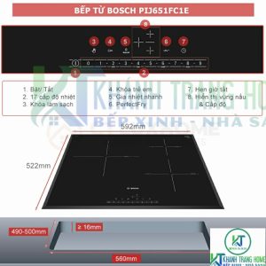 diem noi bat bep tu bosch pij651fc1e BẾP TỪ BOSCH PIJ651FC1E SERIE 6