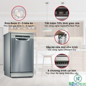 diem noi bat may rua bat bosch sps4emi60e MÁY RỬA BÁT ĐỘC LẬP BOSCH 45CM SPS4EMI60E SERIE 4