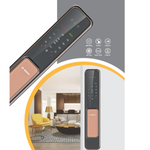 el 600bk 4356 Khóa Cửa Vân Tay Nhận Diện Gương Mặt BOSCH EL600B Gold