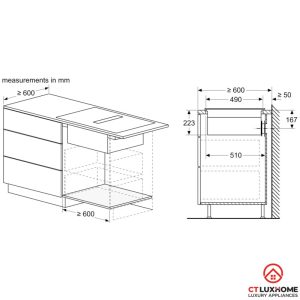 huong dan bep tu bosch pvq731f15e 12 BẾP TỪ KẾT HỢP HÚT MÙI BOSCH PVQ731F15E SERIE 6 BỐN VÙNG NẤU