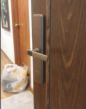 khoa cua dien tu bosch id 30bk 1 1 Khóa vân tay Bosch ID 30BK ( màu đồng )