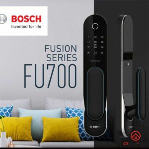 khoa van tay bosch fu700 KHÓA ĐIỆN TỬ BOSCH FU700 FUSION SMART LOCK - Màu sắc: Đen nhám