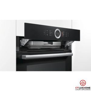 khoang nuoc lo nuong kem hap bosch hsg636bb1 LÒ NƯỚNG KÈM HẤP BOSCH HSG636BB1 SERIE 8 71L ÂM TỦ