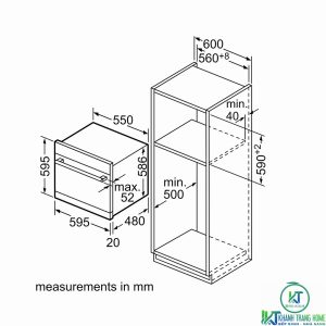 kich thuoc 1 may rua bat bosch sce64m65eu MÁY RỬA BÁT MINI ÂM TỦ BOSCH SCE64M65EU SERIE 6 8 BỘ