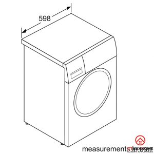 kich thuoc may giat bosch wap28480sg MÁY GIẶT CỬA TRƯỚC BOSCH SERIE 6 WAP28480SG 9KG 1400RPM