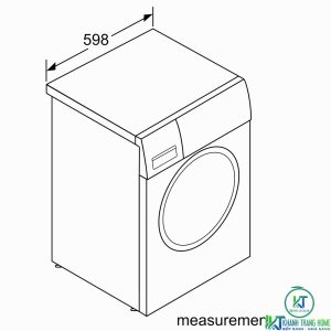 kich thuoc may giat bosch wat28482sg MÁY GIẶT CỬA TRƯỚC BOSCH WAT28482SG SERIE 6 9KG 1400RPM