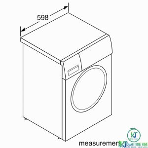 kich thuoc may giat bosch wav28l40sg MÁY GIẶT BOSCH SERIE 8 WAV28L40SG ACTIVEOXYGEN 9KG 1400RPM