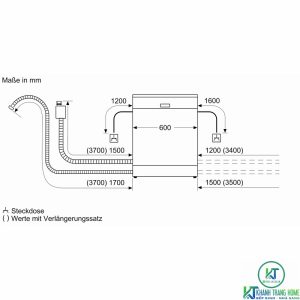kich thuoc may rua bat bosch smi6zcs49e 2 MÁY RỬA BÁT BOSCH SERIE 6 SMI6ZCS49E BÁN ÂM SẤY ZEOLITH