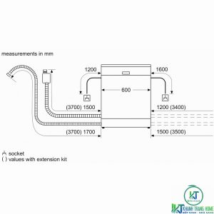 kich thuoc may rua bat bosch sms88ti40m MÁY RỬA BÁT ĐỘC LẬP BOSCH SMS88TI40M SERIE 8 SẤY ZEOLITH