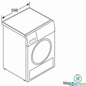 kich thuoc may say bosch wtx87e40 2 MÁY SẤY BOSCH WTX87E40 HEATPUMP 9KG