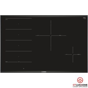 mat bep khi an led bep tu bosch pxe875dc1e BẾP TỪ BOSCH SERIE 8 PXE875DC1E ĐA ĐIỂM 4 VÙNG NẤU 7400W