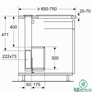 may hut mui bosch ddd97bm60b 11 MÁY HÚT MÙI ÂM BÀN BOSCH DDD97BM60B SERIE 8 NGANG 90CM
