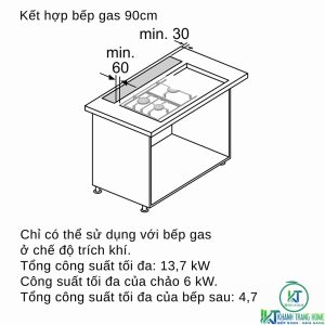 may hut mui bosch ddd97bm60b 6 MÁY HÚT MÙI ÂM BÀN BOSCH DDD97BM60B SERIE 8 NGANG 90CM