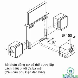 may hut mui bosch ddd97bm60b 8 MÁY HÚT MÙI ÂM BÀN BOSCH DDD97BM60B SERIE 8 NGANG 90CM