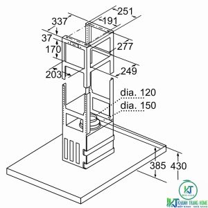 may hut mui bosch dib98jq50 7 MÁY HÚT MÙI ĐẢO BOSCH DIB98JQ50 SERIE 6 NGANG 90CM