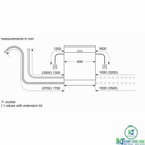 may rua bat bosch sms25ei00g 6 MÁY RỬA BÁT ĐỘC LẬP BOSCH SMS25EI00G SERIE 2 13 BỘ