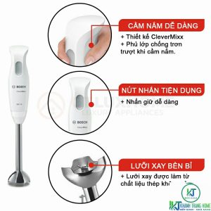 may xay cam tay bosch msm26130 10 MÁY XAY CẦM TAY BOSCH MSM26130 CLEVERMIXX 600W TRẮNG XÁM