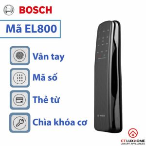 mo khoa da dang khoa van tay bosch el800 KHÓA ĐIỆN TỬ BOSCH EL800 ELITE SMART LOCK - Màu sắc: Đen nhám