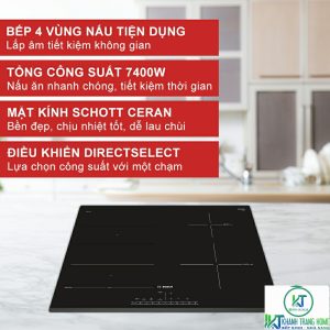 noi bat bep tu bosch pxe631fc1e BẾP TỪ BOSCH SERIE 6 PXE631FC1E 4 VÙNG NẤU