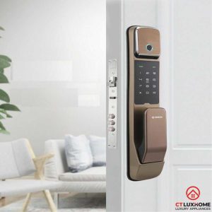 thiet ke sang trong khoa van tay bosch fu550 KHÓA ĐIỆN TỬ BOSCH FU550 FUSION SMART LOCK - Màu sắc: Nâu