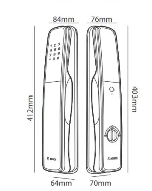 thong so el800a Khóa cửa vân tay Bosch EL800A EU