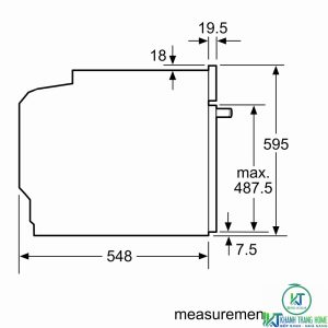 thong so ki thuat bosch hbg675bb1 LÒ NƯỚNG ÂM TỦ BOSCH HBG675BB1 SERIE 8 71L NHIỆT PHÂN