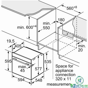 thong so ki thuat lo vi song am tu bosch hbg675bb1 LÒ NƯỚNG ÂM TỦ BOSCH HBG675BB1 SERIE 8 71L NHIỆT PHÂN