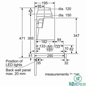thong so ky thuat may hut mui dfs067j50b 6 MÁY HÚT MÙI BOSCH DFS067J50B SERIE 8 NGANG 60CM