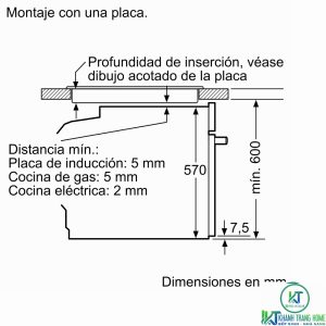 thong so lap dat 2 hra512es0 2000x2000 LÒ NƯỚNG ÂM TỦ BOSCH HRA512ES0 SERIE 4 71L MẶT INOX