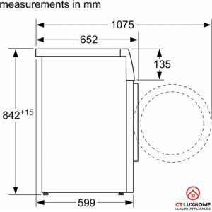 thong so lap dat 2 wqg241000 2000x2000 MÁY SẤY BOSCH WQG241000 SERIE 6 SẤY HEATPUMP 9KG